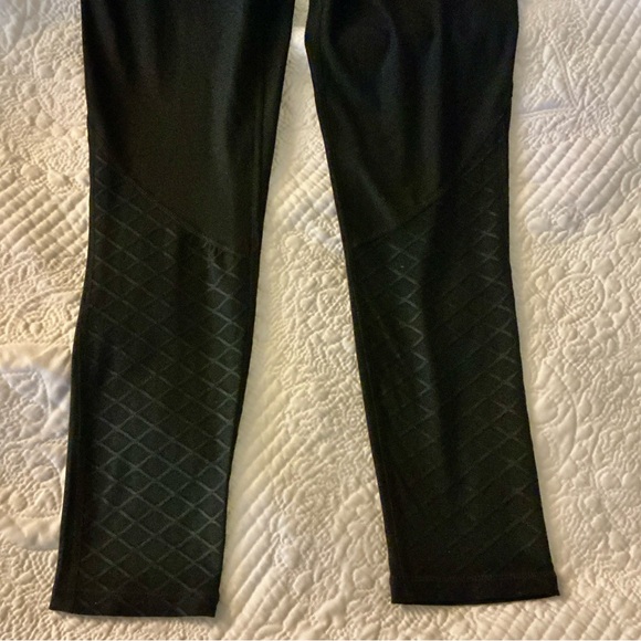 Head Black Athletic Leggings with diamond pattern on front lower leg - Picture 7 of 9